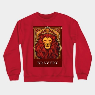 Courageous Spirit: Lion House Pride Art Crewneck Sweatshirt